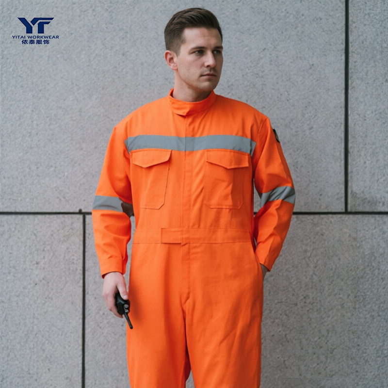 Custom Logo Print Blank High-Visibility Work Coverall
