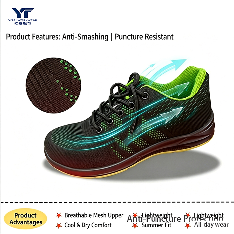 Lightweight Breathable Summer Safety Shoes