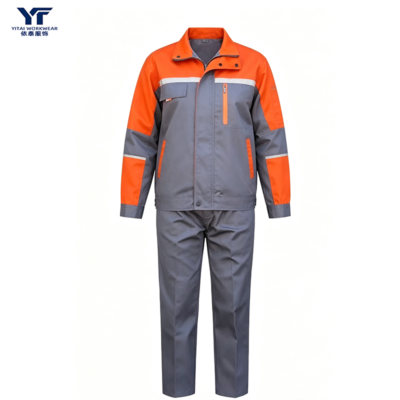Construction Workwear Set with Reflective Strips 