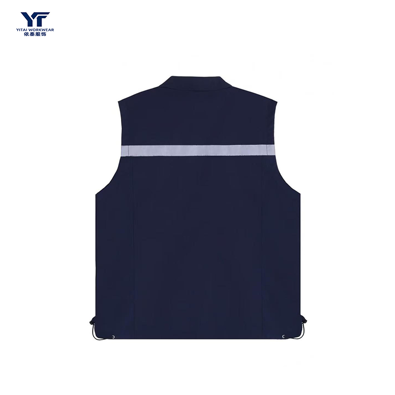 Custom Logo Embroidery Printed Reflective Vest 