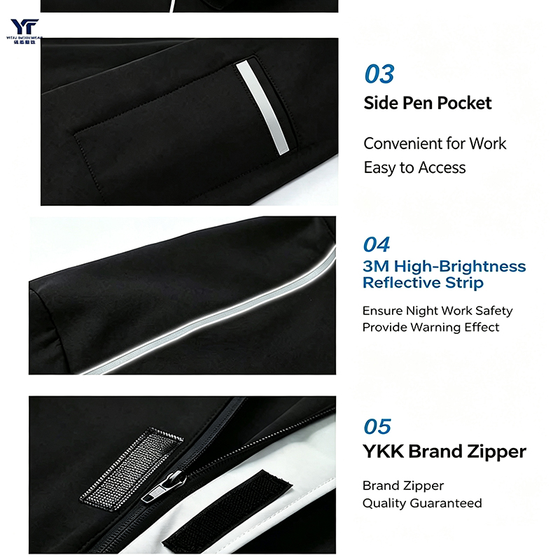 Thickened Warm Winter Work Polo Shirt 