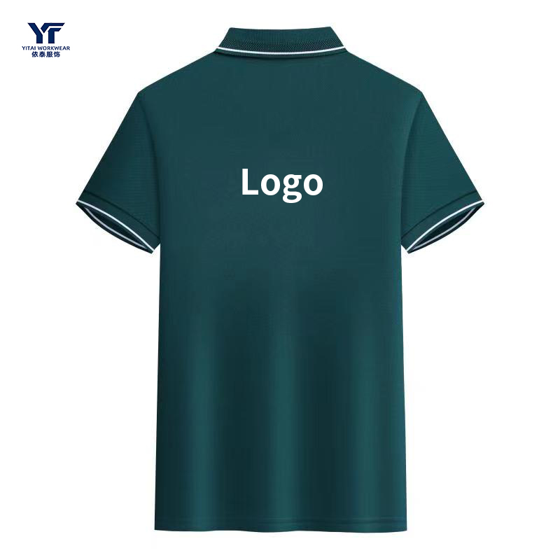 Custom Logo Print Basic Work Polo Shirt 