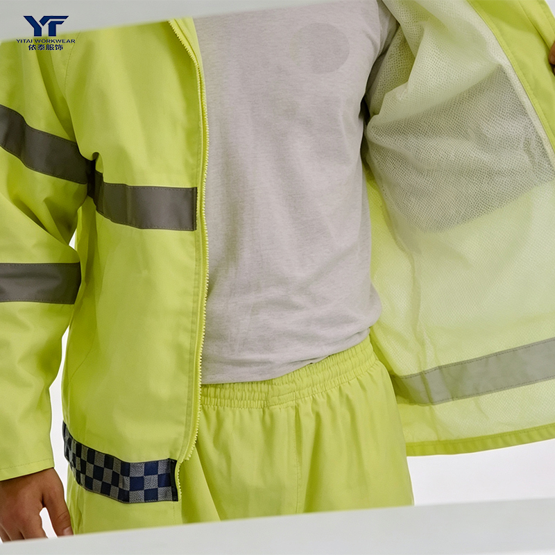 Reflective Raincoat Suit Oxford Cloth PVC Coated