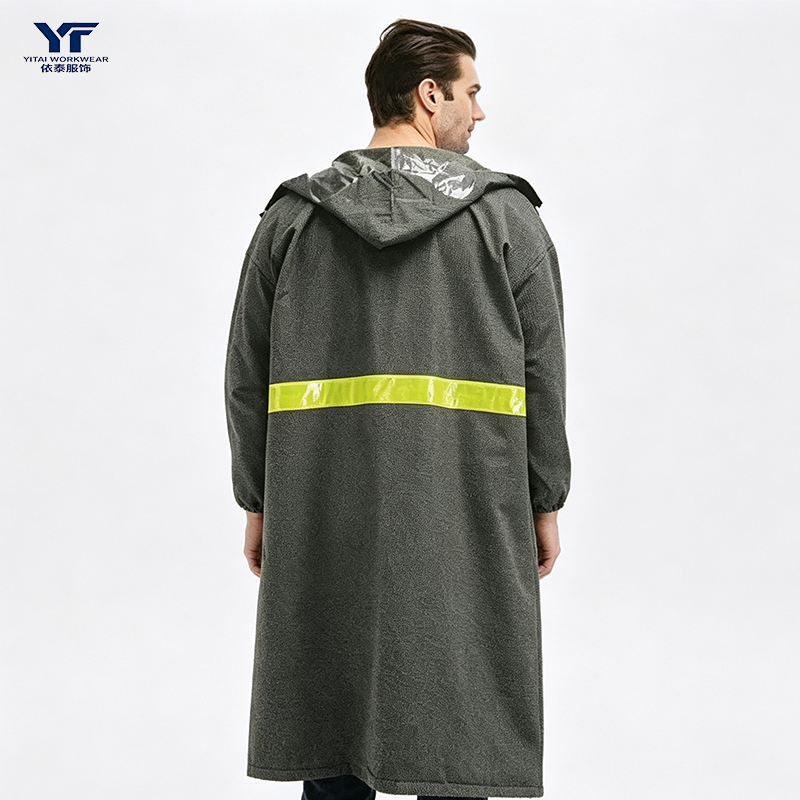 Extended Protection&High Visibility Long Rain Coat